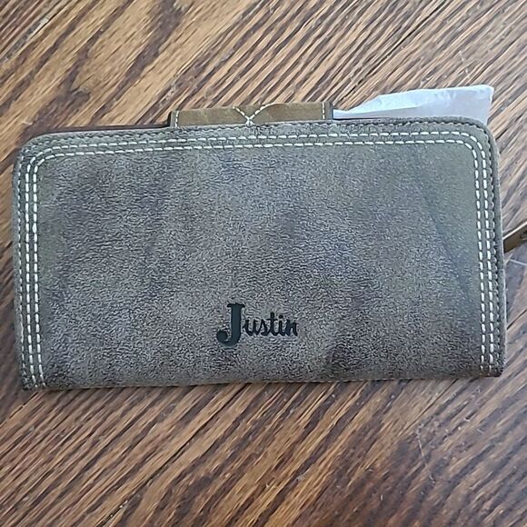Justin Boots Boot Barn  Ladies Wallet NWT - Picture 2 of 2